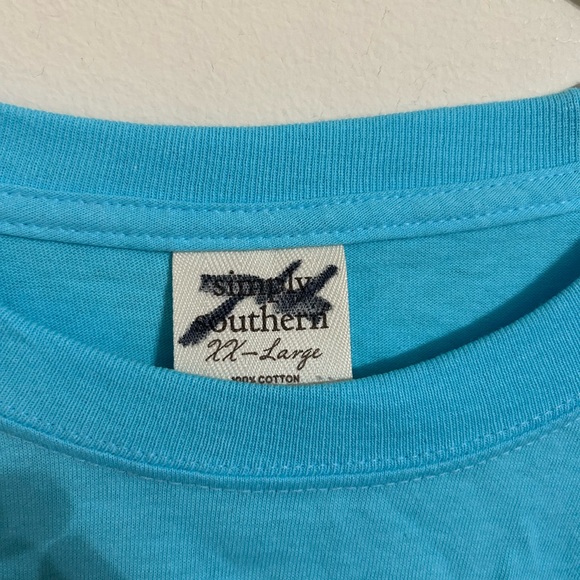 Simply Southern women’s size xxl Merry Bright Christmas turtle long sleeve shirt - Picture 3 of 4